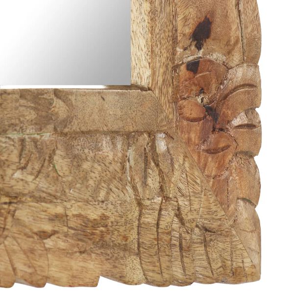 vidaXL Дзеркало 50х50 см Масив дерева манго