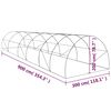 vidaXL Теплиця 27 м² 900x300x200 см