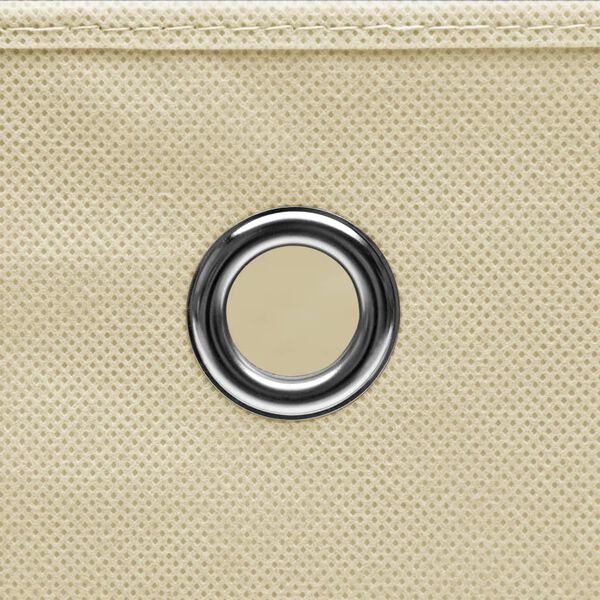 vidaXL Коробки для Зберігання 4 шт Кремовий 32x32x32 см Тканина