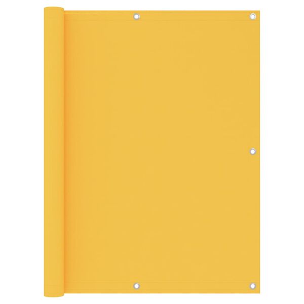 vidaXL Балконна Ширма Жовтий 120x500 см Тканина Оксфорд