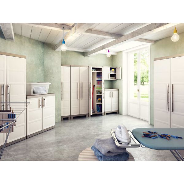 Keter Низька шафа для зберігання "Excellence" Бежевий/Сірий 97 см