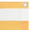 vidaXL Балконна Ширма Білий/Жовтий 120x300 см Тканина Оксфорд