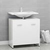 802576 vidaXL Bathroom Cabinet High Gloss White 60x33x61 cm Chipboard