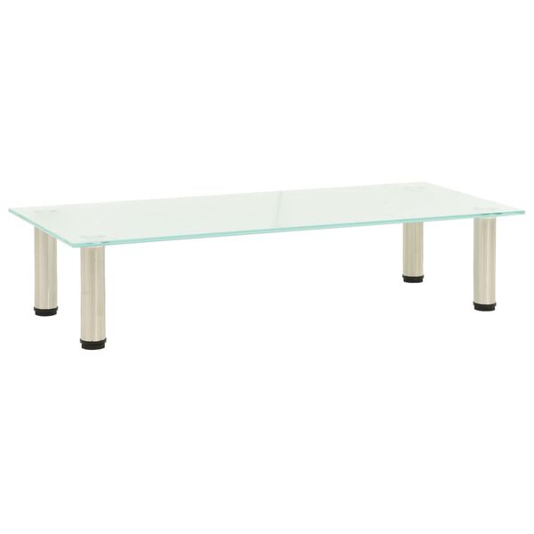 vidaXL Підставка під Телевізор Матовий 80x35x17 см Загартоване Скло