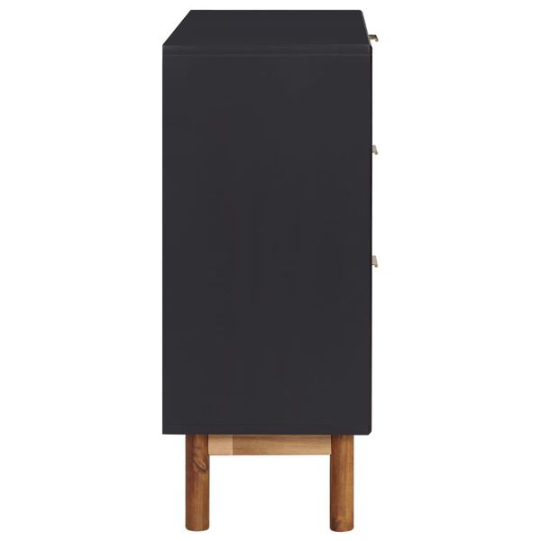 vidaXL Сервант 90x33,5x80 см Масив Акації і МДФ