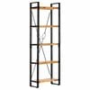 vidaXL 5-Рівнева Книжкова Шафа 60x30x180 см Масив Дерева Манго