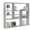 802943 vidaXL Wall Shelf Concrete Grey 90x16x78 cm Chipboard