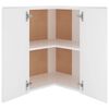 802537 vidaXL Hanging Corner Cabinet White 57x57x60 cm Chipboard