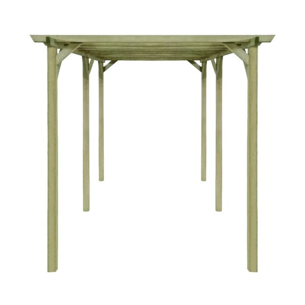 vidaXL Садова Пергола 4x2x2 м Просочена Соснова Деревина