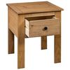 282691 vidaXL Bedside Cabinet 46x40x57 cm Pine Panama Range