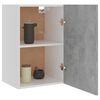 801256 vidaXL Hanging Cabinet Concrete Grey 39,5x31x60 cm Chipboard
