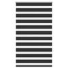 vidaXL Смугаста Рулонна Штора Чорний 100х175 см