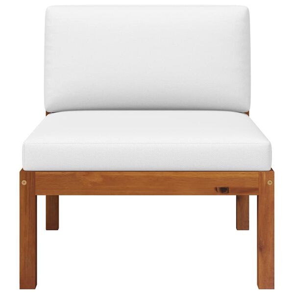 vidaXL Комплект Садових Меблів 3 Од. з Подушками Масив Акації