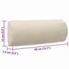 vidaXL Підголівник для лежака Кремовий 40x7,5x15 см Текстилен