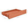 321987 vidaXL Bed Drawers 2 pcs Honey Brown Solid Pine Wood