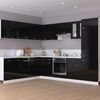 801250 vidaXL Hanging Cabinet High Gloss Black 29,5x31x60 cm Chipboard