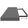 vidaXL Настінна Полиця з Прихованим Кріпленням 120x23,5x3,8 см МДФ