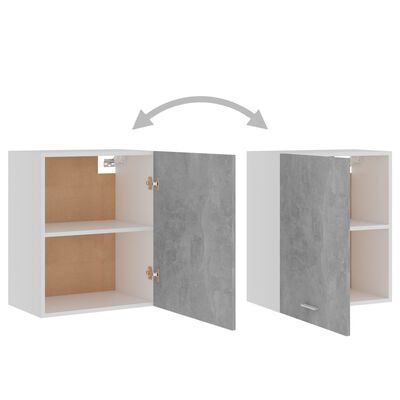 801264 vidaXL Hanging Cabinet Concrete Grey 50x31x60 cm Chipboard