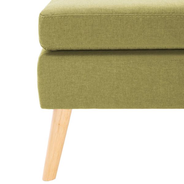 vidaXL Ослінчик для Ніг Зелений Тканина