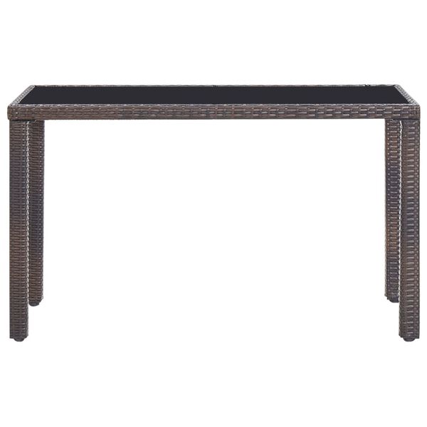 vidaXL Вуличний Обідній Комплект 5 Од. з Подушками Поліротанг