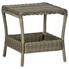 vidaXL Садовий Стіл Коричневий 45x45x46,5 см Поліротанг