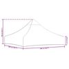 vidaXL Дах Святкового Шатра Сіро-Коричневий 2х2 м 270 г/м²