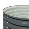 vidaXL Піднесена Клумба Сірий 80x80x81 см Оцинкована Сталь