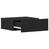 800309 vidaXL Floating Nightstands 2 pcs Black 40x30x15 cm Chipboard