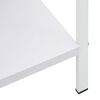 288224 vidaXL 4-Layer Book Shelf White 60x27,6x124,5 cm Chipboard