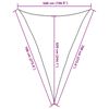 vidaXL Сонцезахисний Навіс Білий 5x7x7 м ПВЩ 160 г/м&sup2;