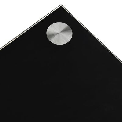 vidaXL Журнальний столик Чорний 110х43х60 см Загартоване скло