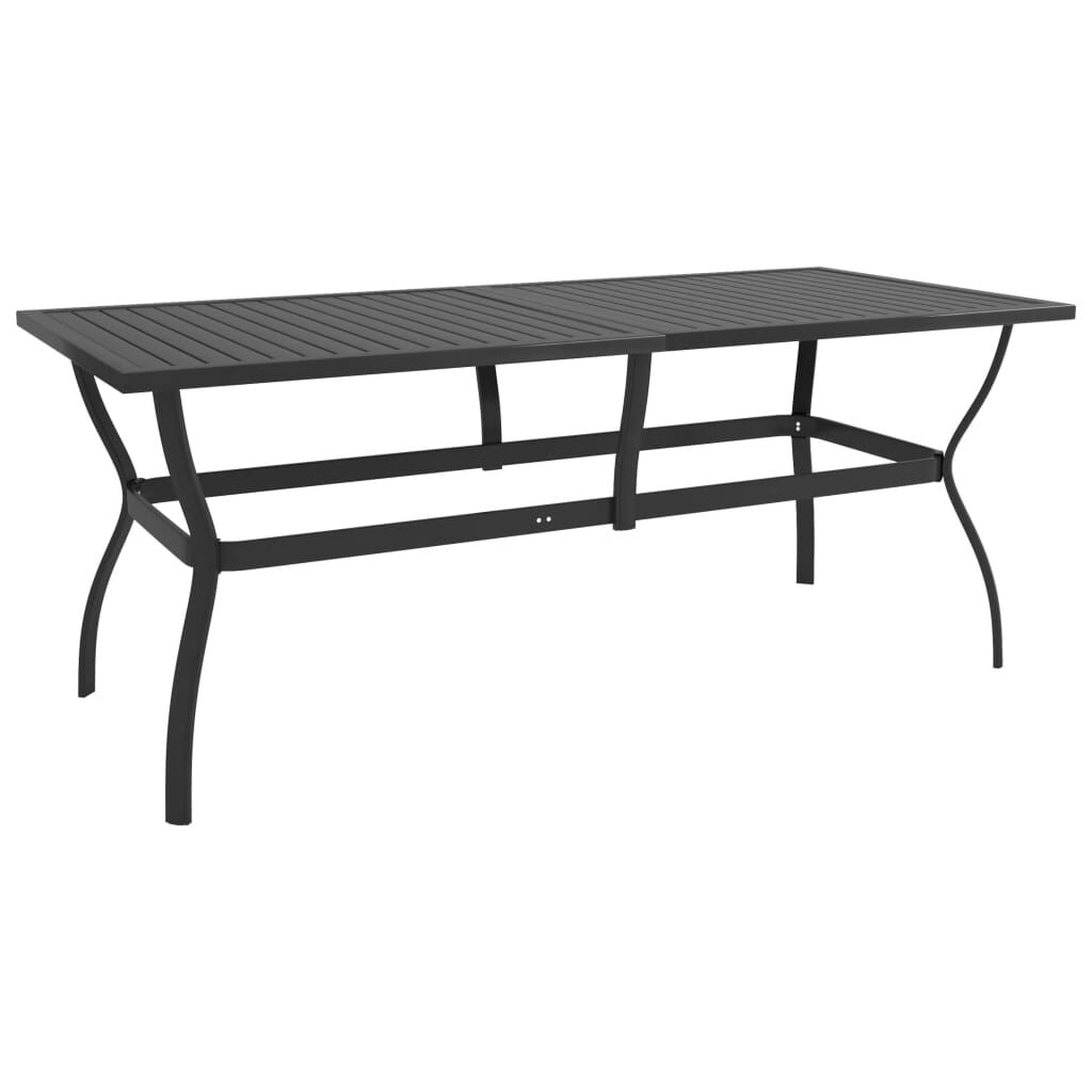 vidaXL Садовий Стіл Антрацит 190x80x72 см Сталь