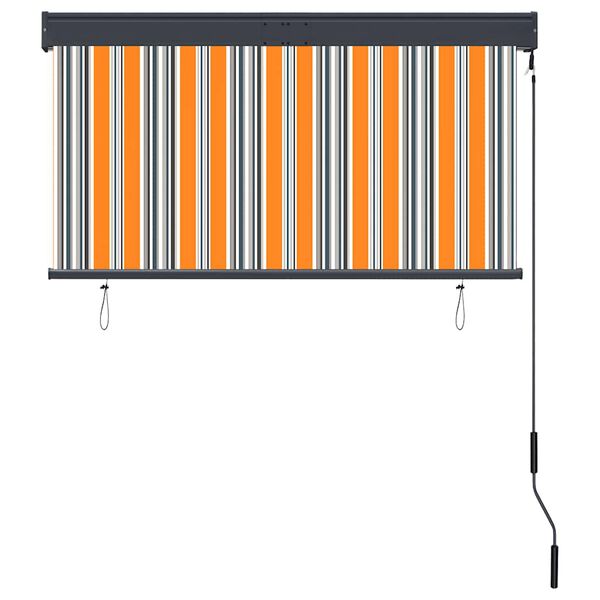 vidaXL Зовнішня Рулонна Штора Жовтий і Синій 120x250 см