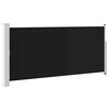 vidaXL Бічний Тент Висувний Чорний 140x300см