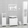 802576 vidaXL Bathroom Cabinet High Gloss White 60x33x61 cm Chipboard