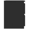 800515 vidaXL Bedside Cabinet Black 30x30x40 cm Chipboard