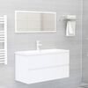 804755 vidaXL Sink Cabinet White 90x38,5x45 cm Chipboard