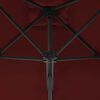 vidaXL Вулична Парасоля зі Сталевою Жердиною Бордово-Червоний 250х250х230 см