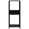 vidaXL Маленький книжковий стелаж Чорний 33,5x39,6x79,7 см ДСП