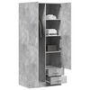 800643 vidaXL Wardrobe Concrete Grey 80x52x180 cm Chipboard