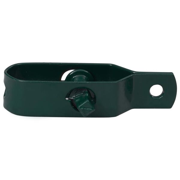 vidaXL Натягувачі дроту для огорожі 250 шт 90 мм Зелений Сталь