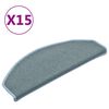 vidaXL Сходові Килимки 15 шт Синій 65x24x4 см