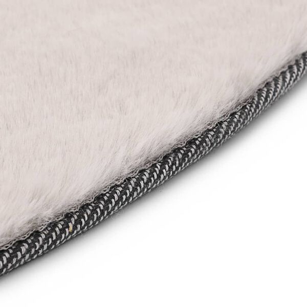 vidaXL Килимок Сірий 160 см Штучне Кроляче Хутро