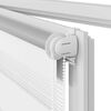 vidaXL Смугаста Рулонна Штора Білий 100х175 см