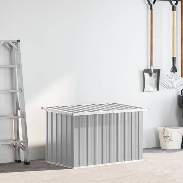 vidaXL Садовий Ящик для Зберігання Сірий 109x67x65 см