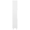 802630 vidaXL Bathroom Cabinet High Gloss White 30x30x179 cm Chipboard