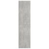 800229 vidaXL Wardrobe Concrete Grey 100x50x200 cm Chipboard