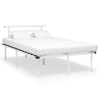 vidaXL Каркас ліжка Білий 120x200 см Метал
