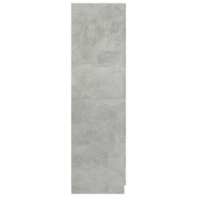 800643 vidaXL Wardrobe Concrete Grey 80x52x180 cm Chipboard