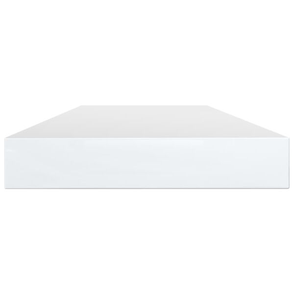 vidaXL Книжкові Полиці 4 шт Глянцевий Білий 80х10х1,5 см ДСП